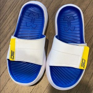 steph curry slides